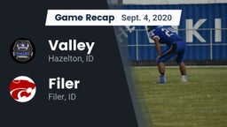 Recap: Valley  vs. Filer  2020