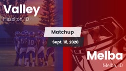 Matchup: Valley vs. Melba  2020