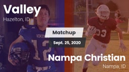 Matchup: Valley vs. Nampa Christian  2020
