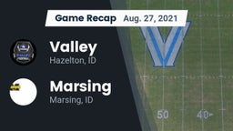 Recap: Valley  vs. Marsing  2021