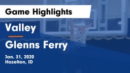 Valley  vs Glenns Ferry  Game Highlights - Jan. 31, 2020