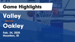 Valley  vs Oakley  Game Highlights - Feb. 24, 2020