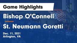 Bishop O'Connell  vs St. Neumann Goretti Game Highlights - Dec. 11, 2021