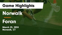 Norwalk  vs Foran  Game Highlights - March 25, 2024