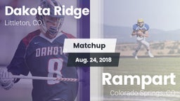 Matchup: Dakota Ridge High vs. Rampart  2018