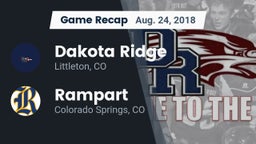 Recap: Dakota Ridge  vs. Rampart  2018