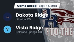 Recap: Dakota Ridge  vs. Vista Ridge  2018