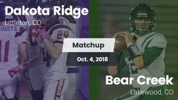 Matchup: Dakota Ridge High vs. Bear Creek  2018