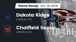 Recap: Dakota Ridge  vs. Chatfield Senior  2018