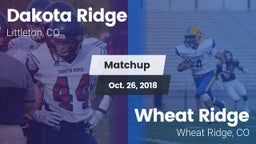 Matchup: Dakota Ridge High vs. Wheat Ridge  2018