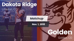 Matchup: Dakota Ridge High vs. Golden  2018