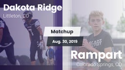 Matchup: Dakota Ridge High vs. Rampart  2019