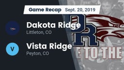 Recap: Dakota Ridge  vs. Vista Ridge  2019