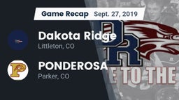 Recap: Dakota Ridge  vs. PONDEROSA  2019
