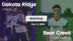 Matchup: Dakota Ridge High vs. Bear Creek  2019