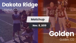 Matchup: Dakota Ridge High vs. Golden  2019