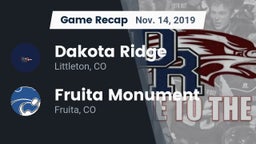 Recap: Dakota Ridge  vs. Fruita Monument  2019