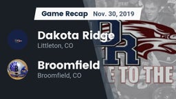 Recap: Dakota Ridge  vs. Broomfield  2019