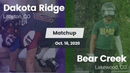 Matchup: Dakota Ridge High vs. Bear Creek  2020