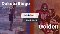 Matchup: Dakota Ridge High vs. Golden  2020