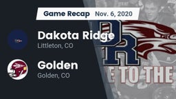 Recap: Dakota Ridge  vs. Golden  2020