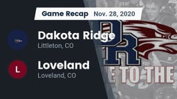 Recap: Dakota Ridge  vs. Loveland  2020