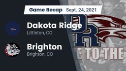 Recap: Dakota Ridge  vs. Brighton  2021