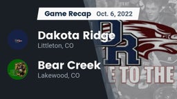 Recap: Dakota Ridge  vs. Bear Creek  2022