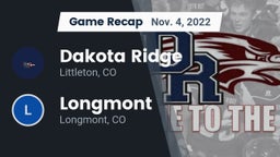 Recap: Dakota Ridge  vs. Longmont  2022
