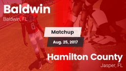 Matchup: Baldwin  vs. Hamilton County  2017