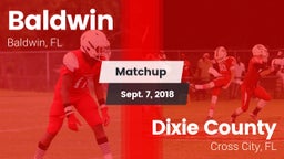 Matchup: Baldwin  vs. Dixie County  2018