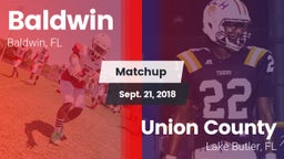 Matchup: Baldwin  vs. Union County  2018