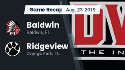 Recap: Baldwin  vs. Ridgeview  2019