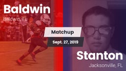 Matchup: Baldwin  vs. Stanton  2019
