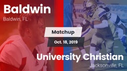 Matchup: Baldwin  vs. University Christian  2019