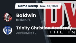 Recap: Baldwin  vs. Trinity Christian Academy 2020