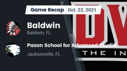 Recap: Baldwin  vs. Paxon School for Advanced Studies 2021