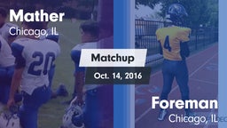 Matchup: Mather vs. Foreman  2016