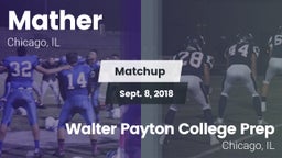 Matchup: Mather vs. Walter Payton College Prep 2018