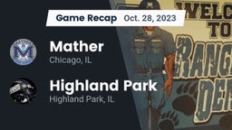 Recap: Mather  vs. Highland Park  2023
