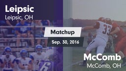 Matchup: Leipsic vs. McComb  2016