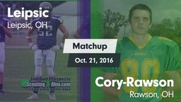 Matchup: Leipsic vs. Cory-Rawson  2016