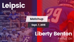 Matchup: Leipsic vs. Liberty Benton  2018