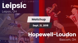 Matchup: Leipsic vs. Hopewell-Loudon  2018