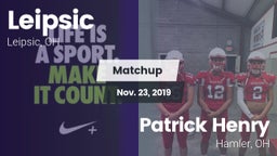 Matchup: Leipsic vs. Patrick Henry  2019