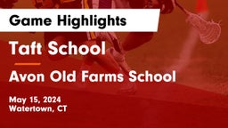 Taft School vs Avon Old Farms School Game Highlights - May 15, 2024
