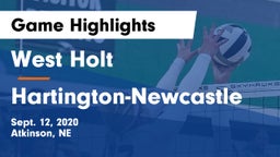 West Holt  vs Hartington-Newcastle Game Highlights - Sept. 12, 2020