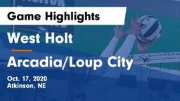 West Holt  vs Arcadia/Loup City Game Highlights - Oct. 17, 2020