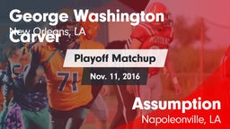 Matchup: George Washington Ca vs. Assumption  2016