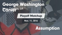 Matchup: George Washington Ca vs. Assumption  2015